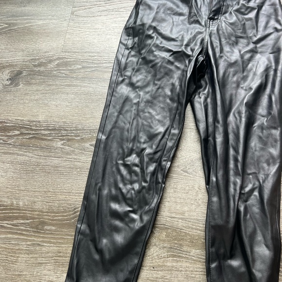 Zara Jeans Zara Black Leather Pants Poshmark